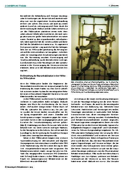 Vorschauseite 4: Neurorehabilitation: Eine junge Disziplin mit einer langen Geschichte