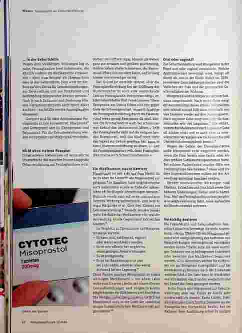 Vorschauseite 3: Wie Cytotec in die Medien kam - und warum es Hebammen (auch) aus ganz anderen Gründen beschäftigt