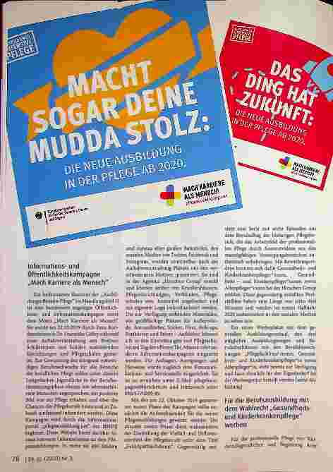 Vorschauseite 2: Ausbildungsoffensive Pflege (2019 - 2023) - Auszubildende für die Pflegeberufe gewinnen