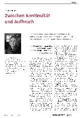 Vorschauseite 1: Zwischen Kontinuität und Aufbruch