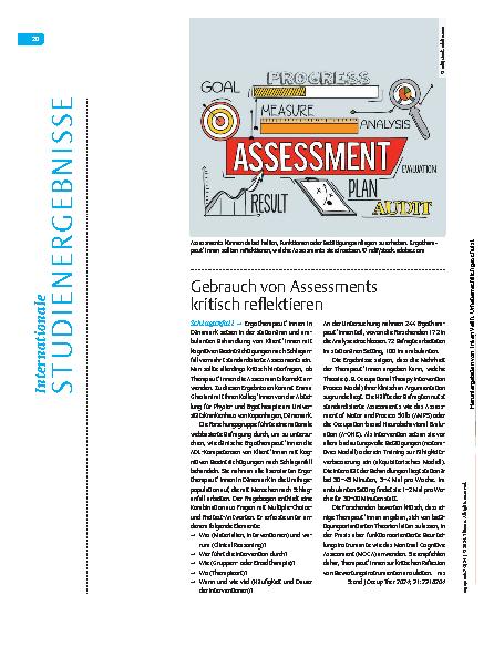 Vorschauseite 1: Gebrauch von Assessments kritisch reflektieren