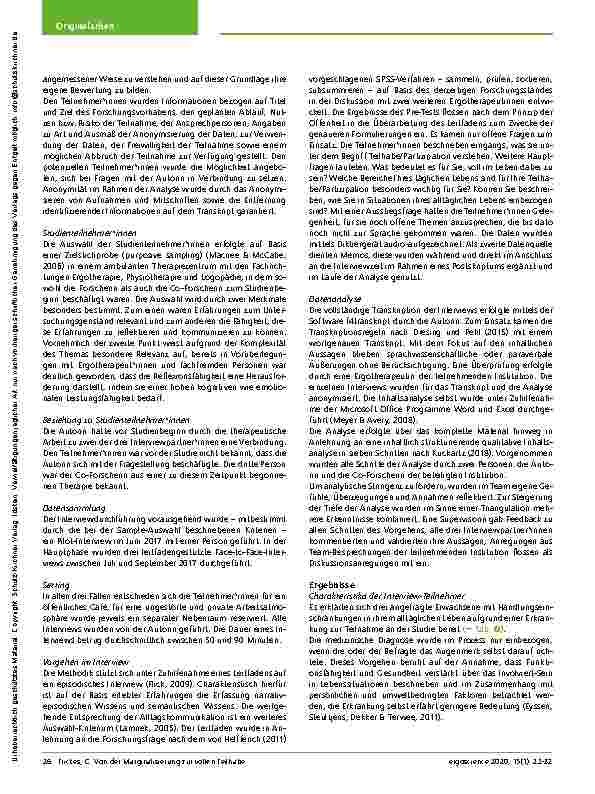 Vorschauseite 5: Von der Marginalisierung zur vollen Teilhabe – ein reflektierender Blick auf Partizipation durch die Brille von Personen mit Handlungseinschränkungen