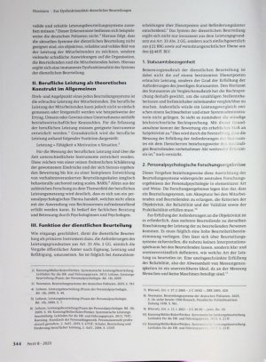 Vorschauseite 2: Zur Dysfunktionalität dienstlicher Beurteilungen