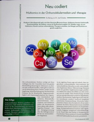 Vorschauseite 1: Neu codiert Multiomics in der Orthomolekularmedizin und -therapie