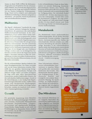Vorschauseite 2: Neu codiert Multiomics in der Orthomolekularmedizin und -therapie