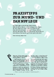 Vorschauseite 1: Praxistipps zur Mundund Zahnpflege