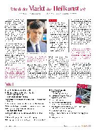 Vorschauseite 1: Schafft der Markt die Heilkunst ab?