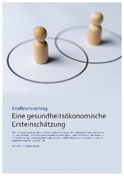 Vorschauseite 1: Koalitionsvertrag Eine gesundheitsökonomische Ersteinschätzung