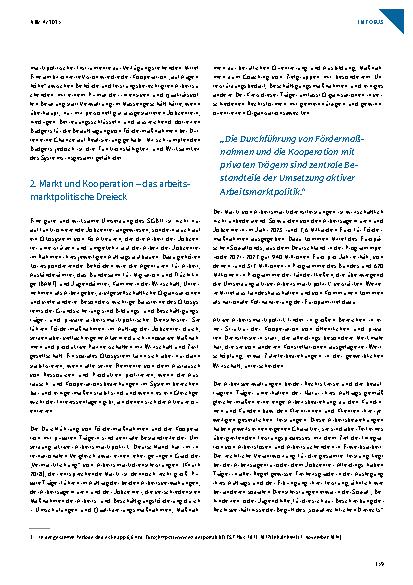 Vorschauseite 2: Auf dem Weg zur relationalen Arbeitsmarktpolitik Kooperation und Konflikt im arbeitsmarktpolitischen Dreieck