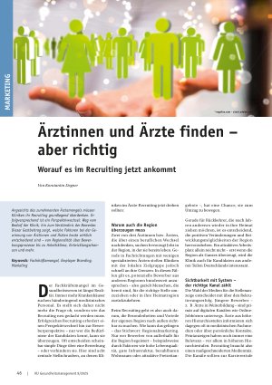 Vorschauseite 1: Ärztinnen und Ärzte finden – aber richtig Worauf es im Recruiting jetzt ankommt