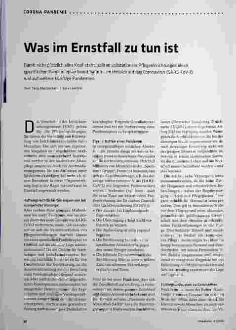 Vorschauseite 1: Was im Ernstfall zu tun ist.