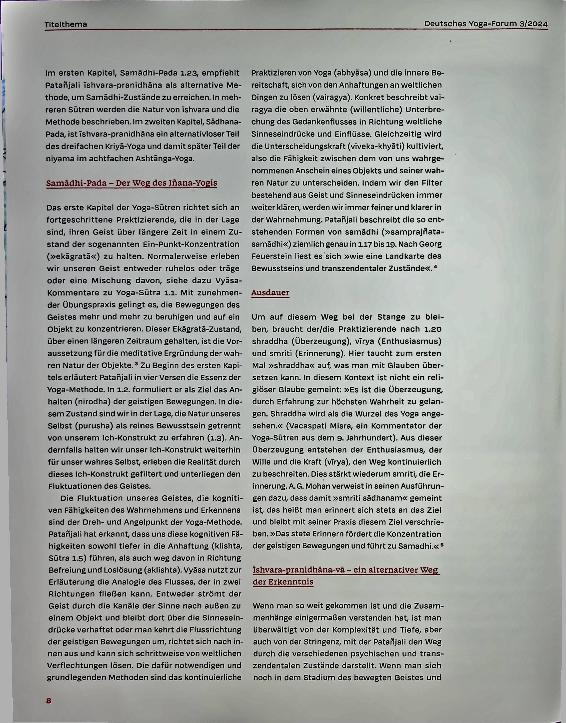 Vorschauseite 3: Ishvara-pranidhana - Ein Versuch der Einordnung