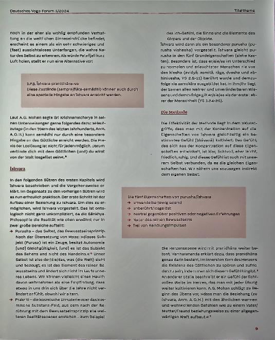 Vorschauseite 4: Ishvara-pranidhana - Ein Versuch der Einordnung