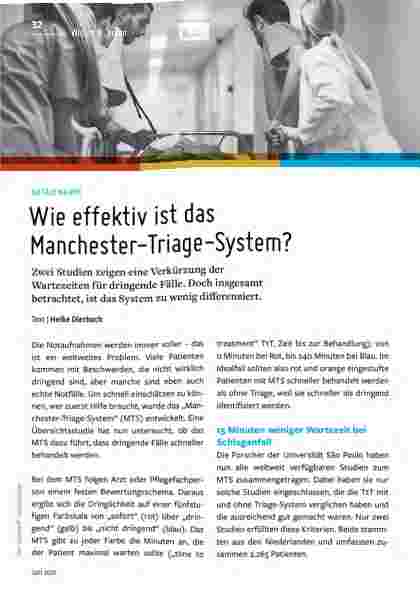 Vorschauseite 1: Wie effektiv ist das Manchester-Triage-System?