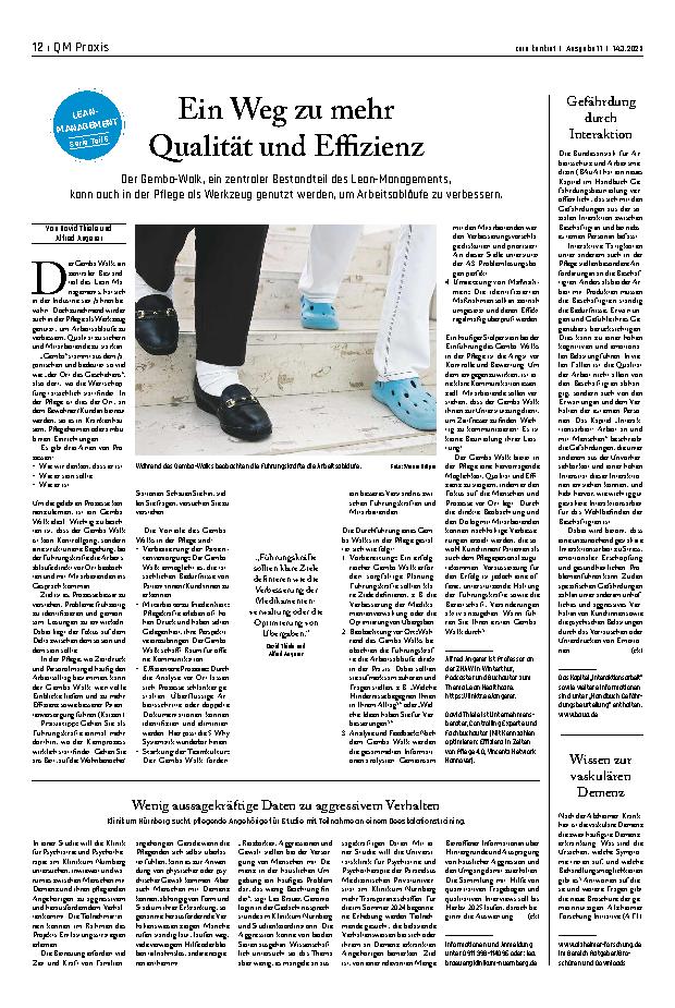 Vorschauseite 1: Ein Weg zu mehr Qualität und Effizienz