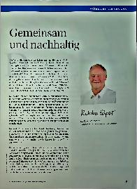 Vorschauseite 1: Gemeinsam und nachhaltig