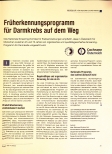 Vorschauseite 1: Früherkennungsprogramm für Darmkrebs auf dem Weg