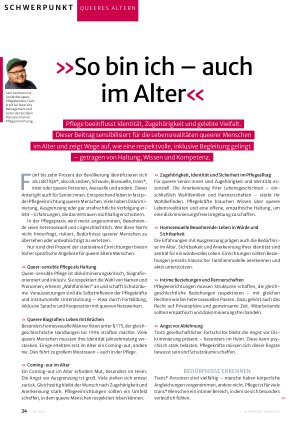 Vorschauseite 1: »So bin ich – auch im Alter«