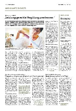 Vorschauseite 1: Leistungsgerechte Vergütung anerkennen.