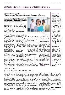 Vorschauseite 1: Das eigene Unternehmens-Image pflegen