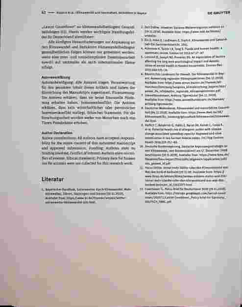 Vorschauseite 3: Klimawandel und Gesundheit: Aktivitäten in Bayern