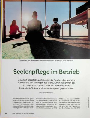 Vorschauseite 1: Seelenpflege im Betrieb