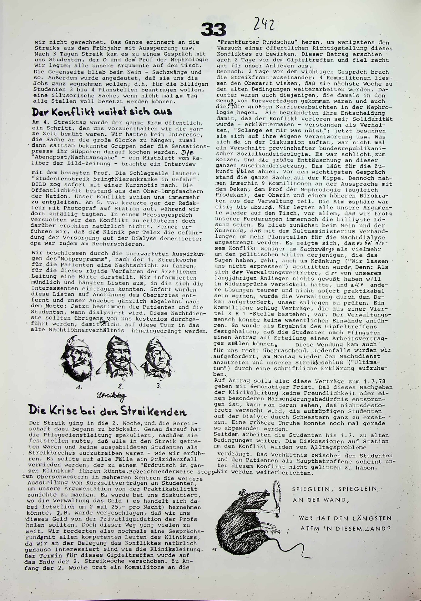 Vorschauseite 2: Nachtwachenstreik in Frankfurt