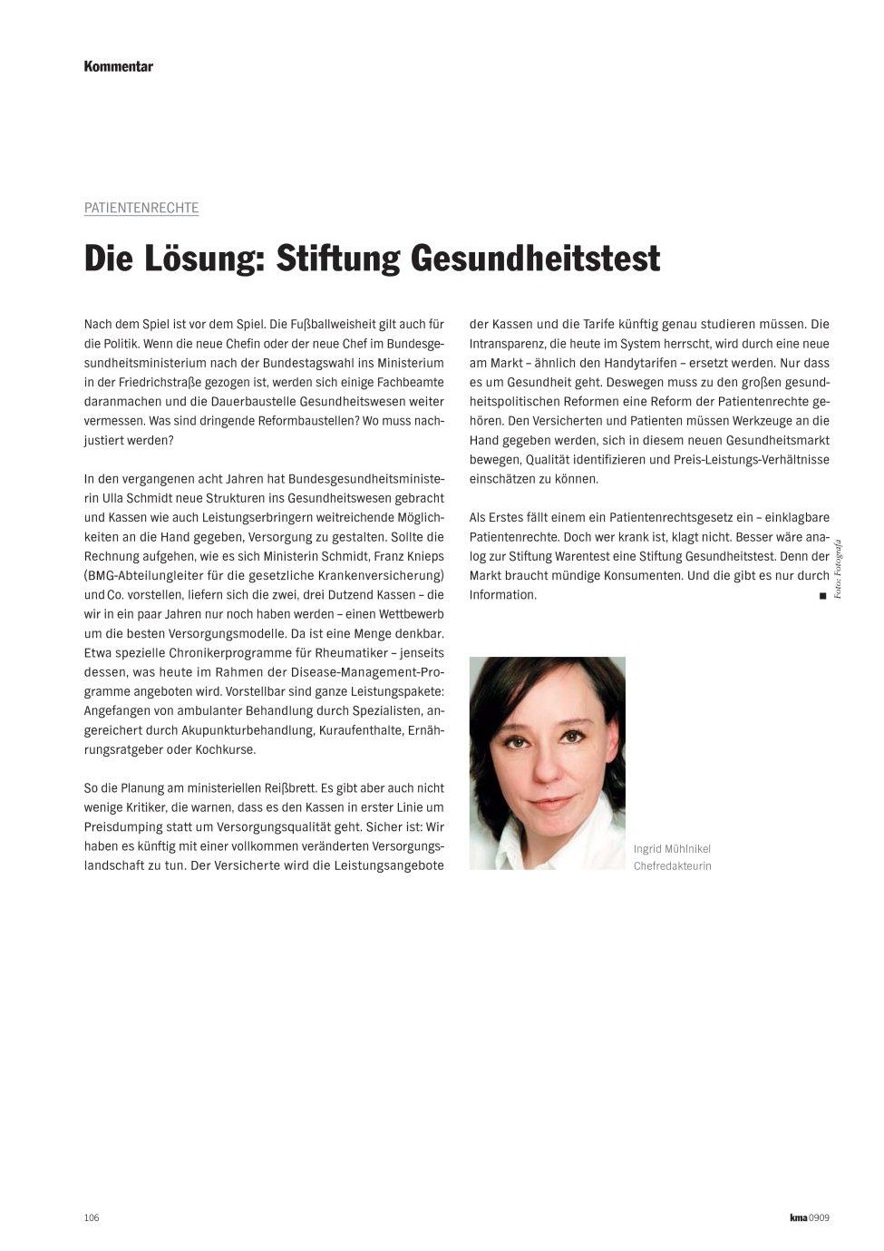Vorschauseite 1: Die Lösung: Stiftung Gesundheitstest