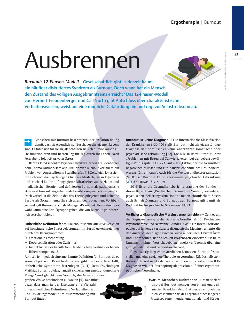 Vorschauseite 1: Burnout: 12-Phasen-Modell ? Ausbrennen