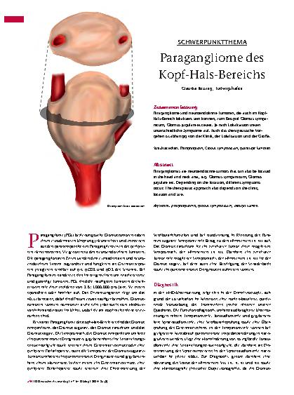 Vorschauseite 1: Paragangliome des Kopf-Hals-Bereichs