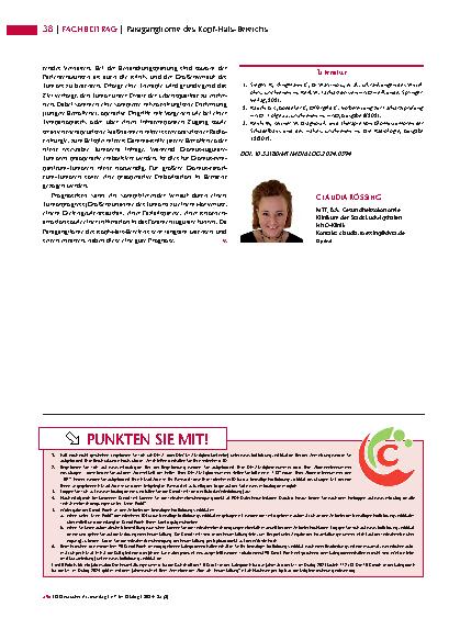 Vorschauseite 3: Paragangliome des Kopf-Hals-Bereichs