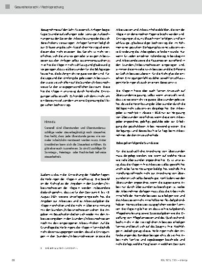 Vorschauseite 3: Anordnung und Vergütung von Überstunden