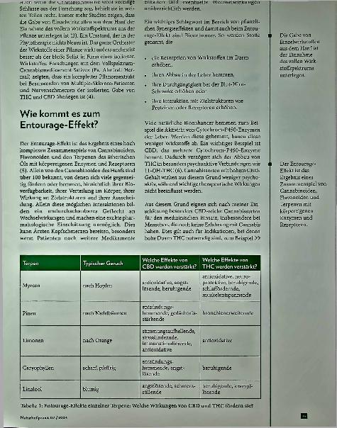 Vorschauseite 2: Entourage-Effekt Ätherische Öle verstärken die Wirkung von Cannabinoiden.