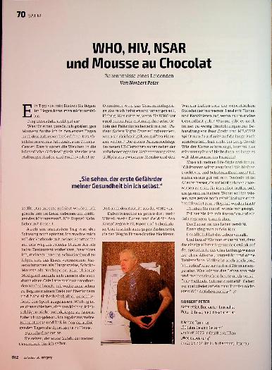 Vorschauseite 1: WHO, HIV, NSAR und Mousse au Chocolat