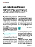 Vorschauseite 1: Selbstständigkeit fördern