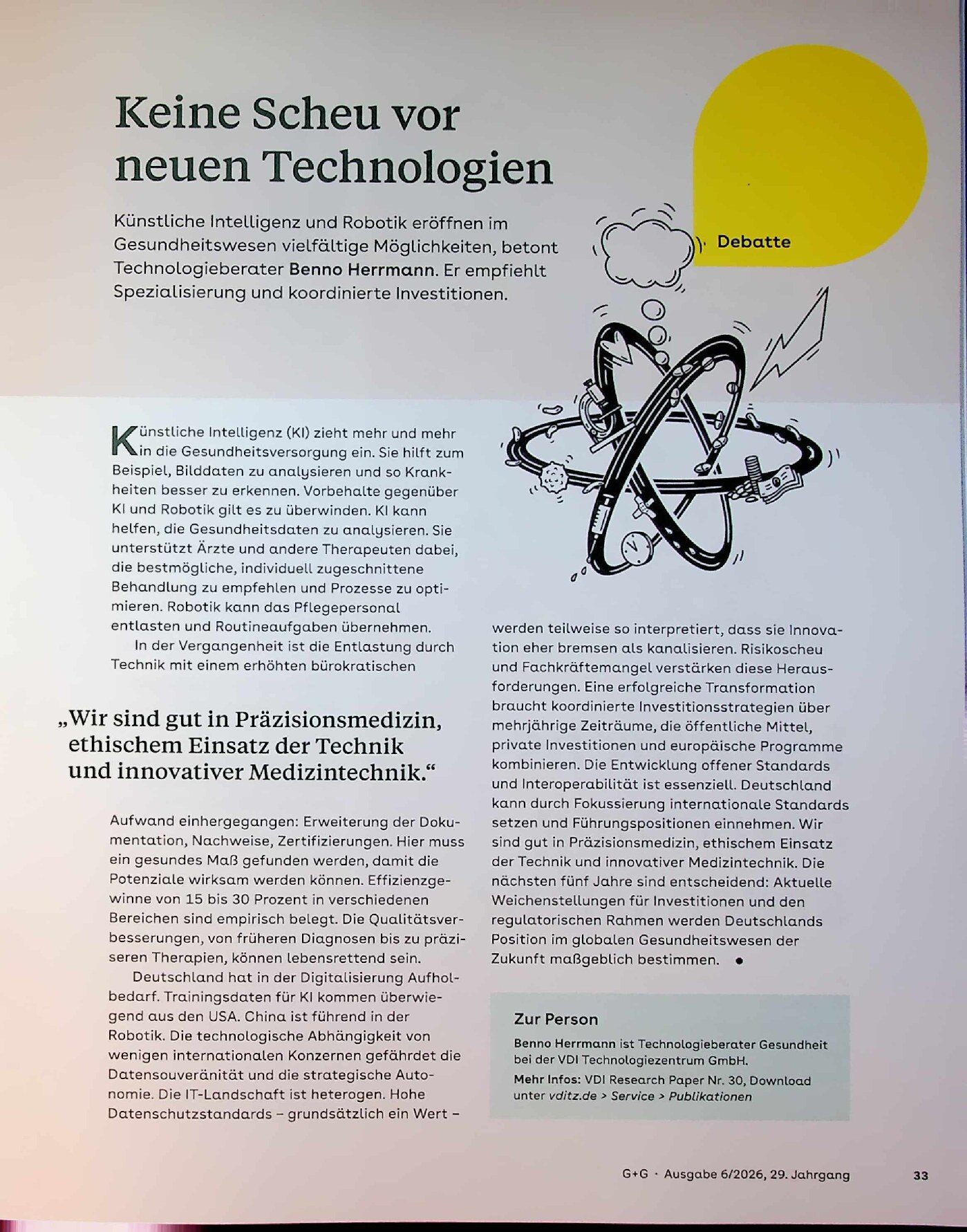 Vorschauseite 1: Keine Scheu vor neuen Technologien