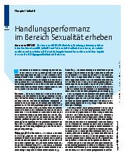 Vorschauseite 1: Handlungsperformanz im Bereich Sexualität erheben