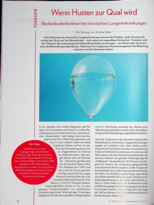 Vorschauseite 1: Wenn Husten zur Qual wird Beckenbodenfunktion bei chronischen Lungenerkrankungen