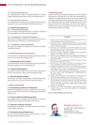 Vorschauseite 3: Die FLASH-Strahlentherapie Ein neuer Ansatz zur Reduktion von Normalgewebstoxizitäten