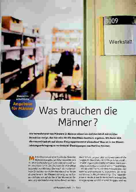 Vorschauseite 1: Was brauchen die Männer?