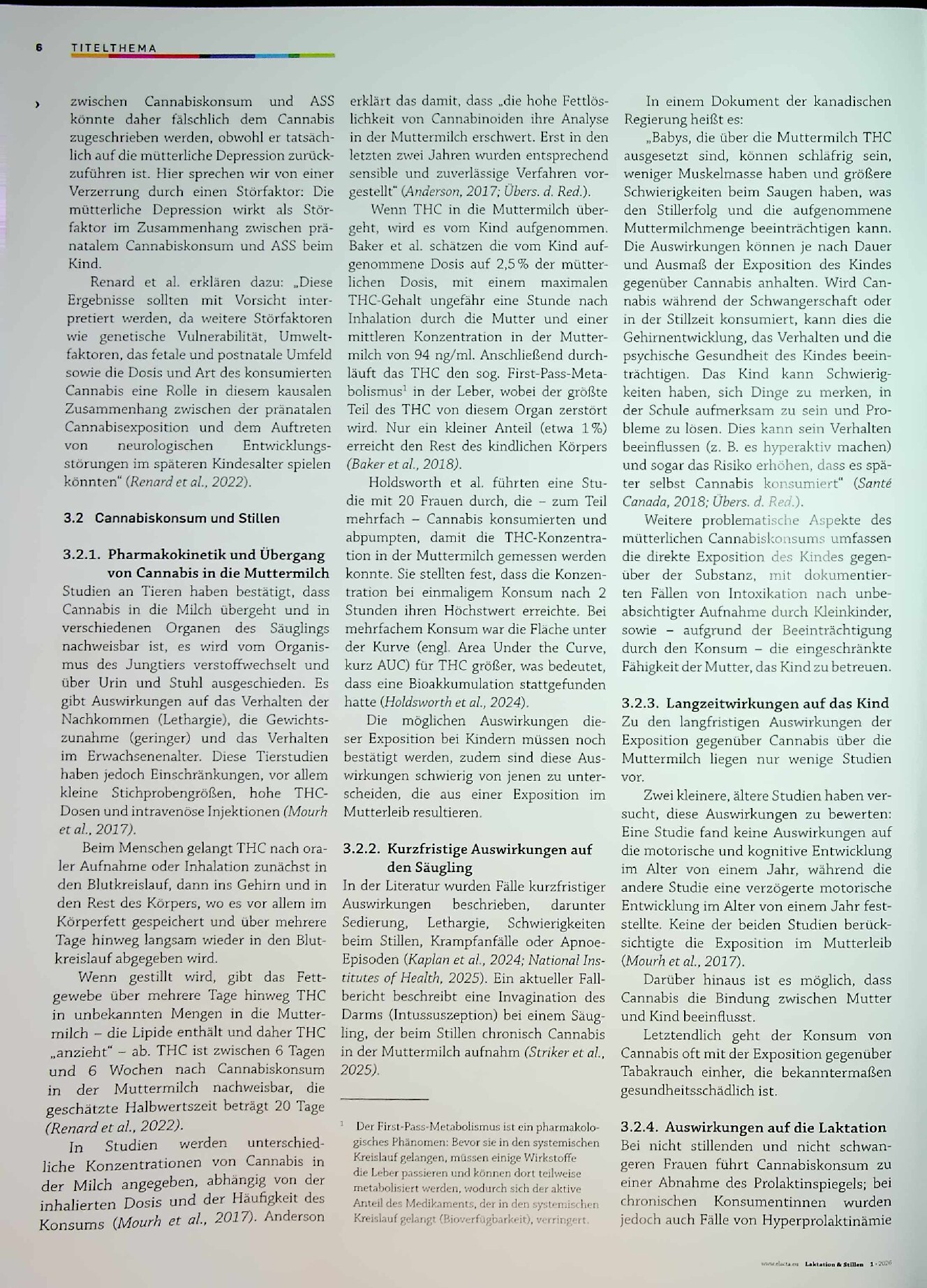 Vorschauseite 3: Cannabiskonsum und Stillen: kompatibel oder nicht?