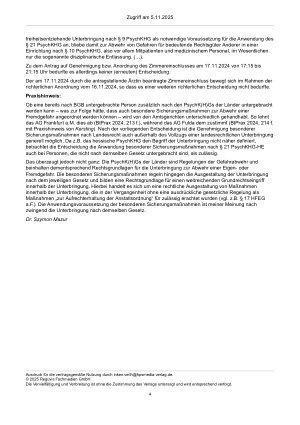 Vorschauseite 4: Zur Unterbringung – § 1831 Abs. 1 BGB, § 331 FamFG, §§ 9,