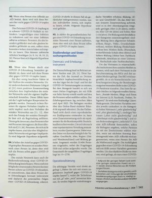 Vorschauseite 2: Impfverhalten in Bezug auf COVID-19 („Coronavirus disease 2019") Eine retrospektive Studie
