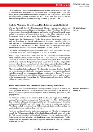 Vorschauseite 4: Beraterbrief Pflege Heft 18-2025