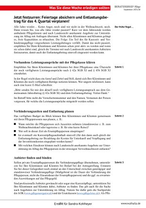 Vorschauseite 5: Beraterbrief Pflege Heft 18-2025