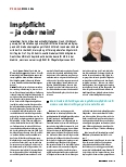 Vorschauseite 1: Impfpflicht – ja oder nein?