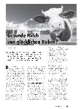 Vorschauseite 1: Gesunde Milch von glücklichen Kühen?