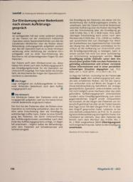 Vorschauseite 1: Zur Einräumung einer Bedenkzeit nach einem Aufklärungsgespräch.