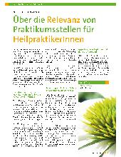 Vorschauseite 1: Über die Relevanz von Praktikumsstellen für Heilpraktikerinnen