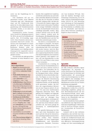 Vorschauseite 4: ERC-Leitlinien 2025 zur Kinderreanimation: evidenzbasierte Neuerungen und klinische Implikationen